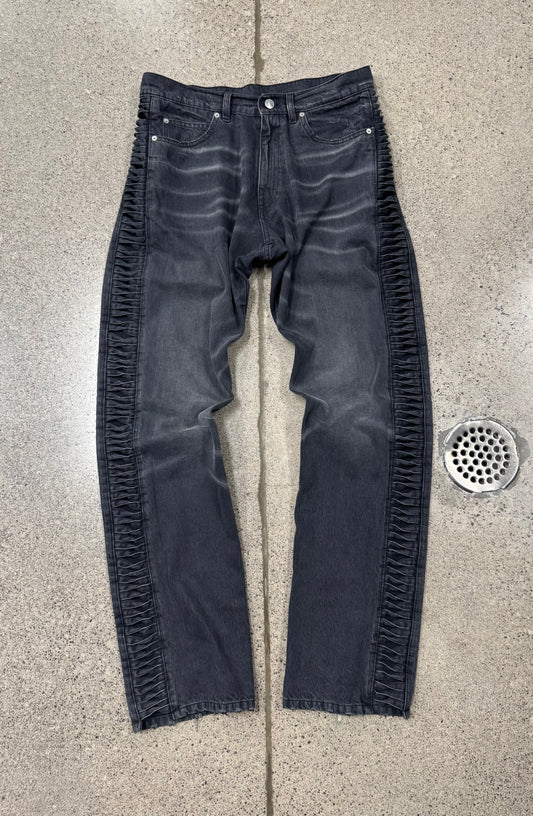 Martine Rose ‘Twist Loop’ Black Wide Leg Denim