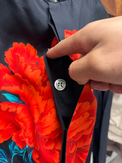 SS1996 Yohji Yamamoto Pour Homme ‘Rose’ Silk Bomber Jacket
