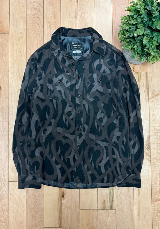 AW2004 Number (N)ine Tribal Print Button Down Shirt