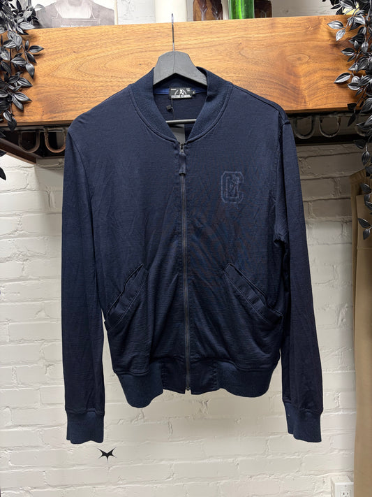 Hysteric Glamour ‘Varsity Logo’ Knit Lightweight Zip-Up Sweater