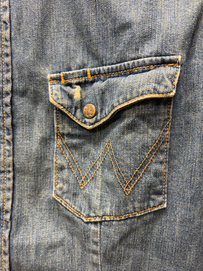 2000s Hysteric Glamour x Wrangler ‘Chain Stitched’ Denim Button Up Shirt