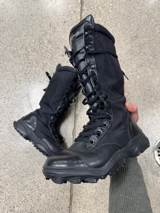 Yohji Yamamoto x Adidas Black Combat Boots