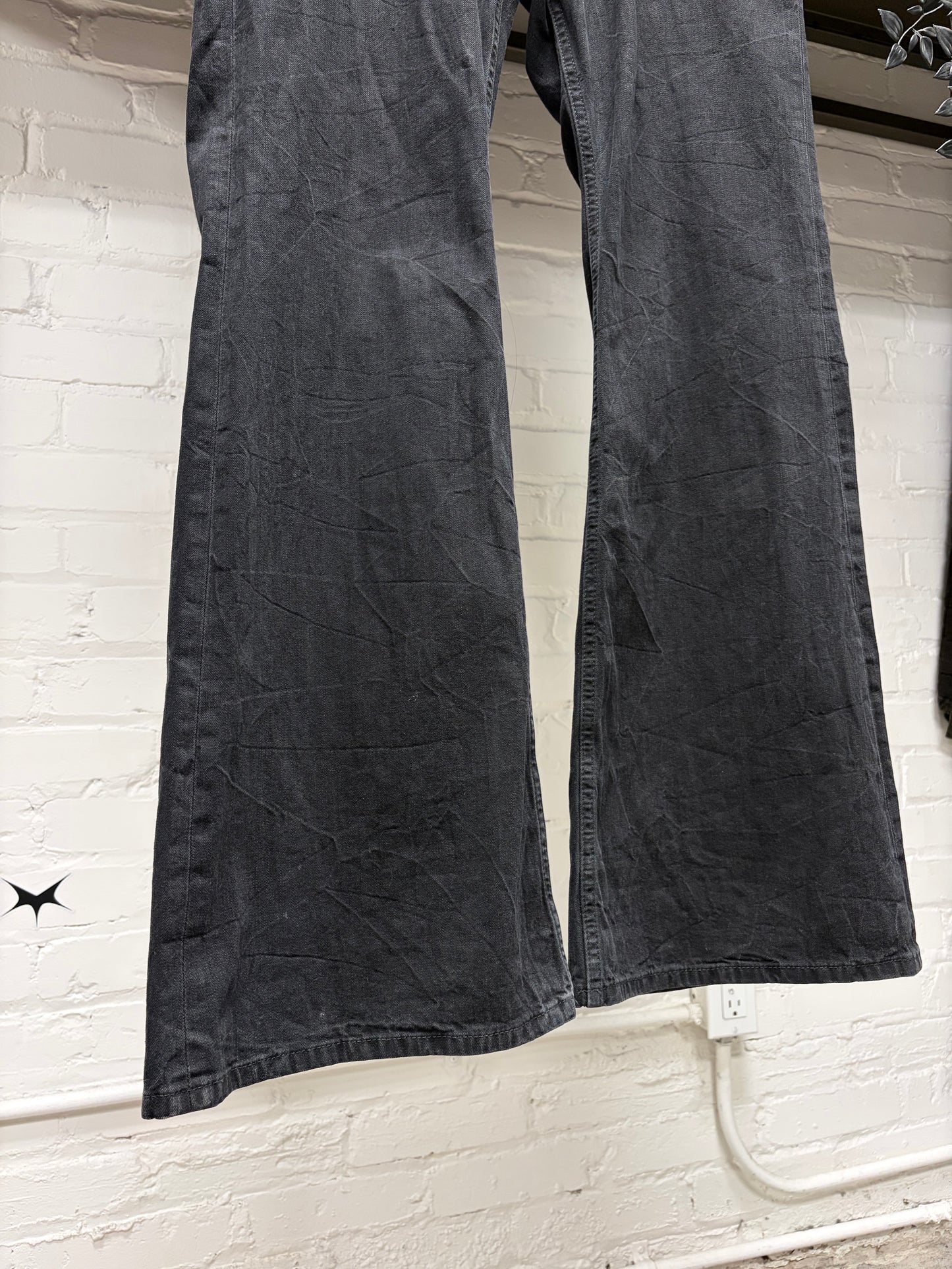 2023 Balenciaga Flared Leg Black Bootcut Denim