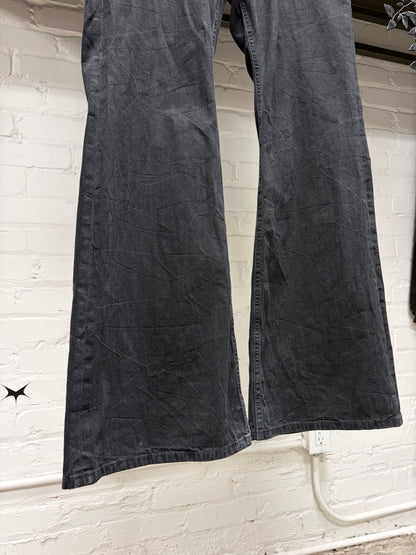 2023 Balenciaga Flared Leg Black Bootcut Denim