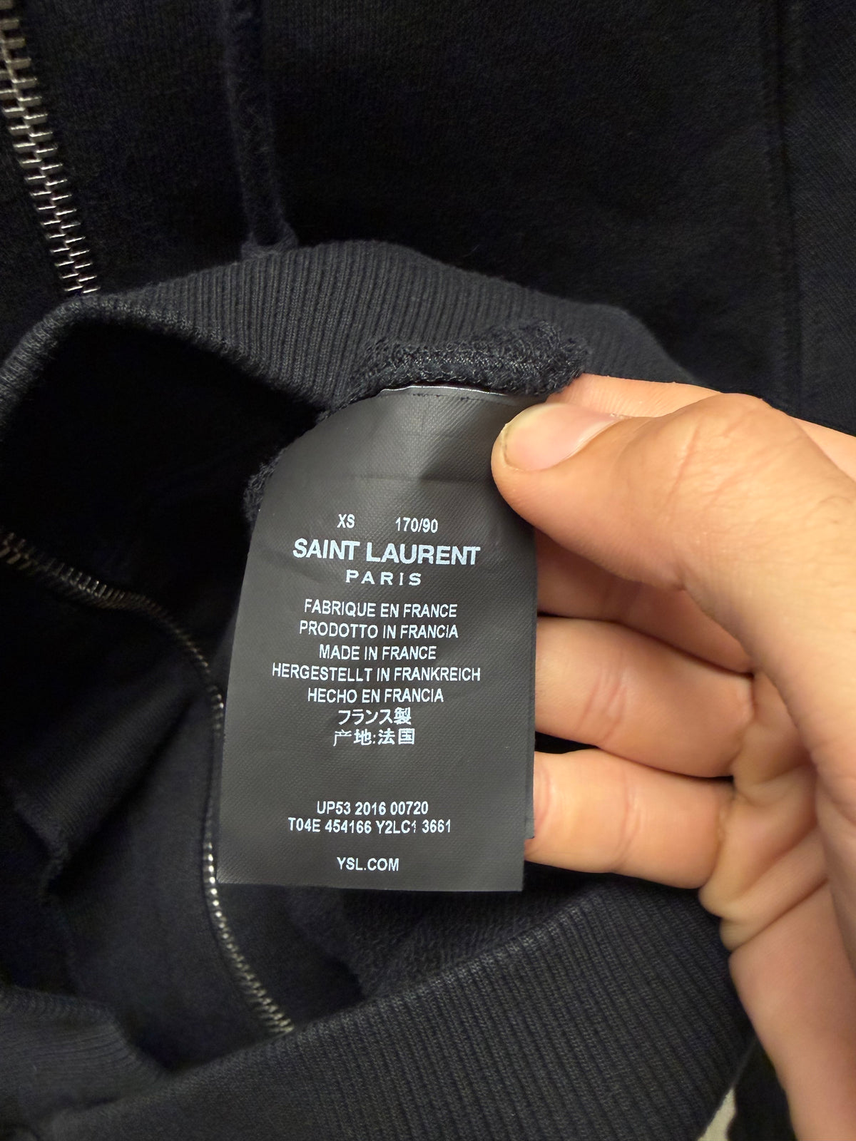 SS2016 Saint Laurent ‘Surf Sound’ Sweet Dreams’ Shark Zip-Up Hoodie