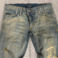 Dolce & Gabbana Dirt Wash Blue Bootcut Denim