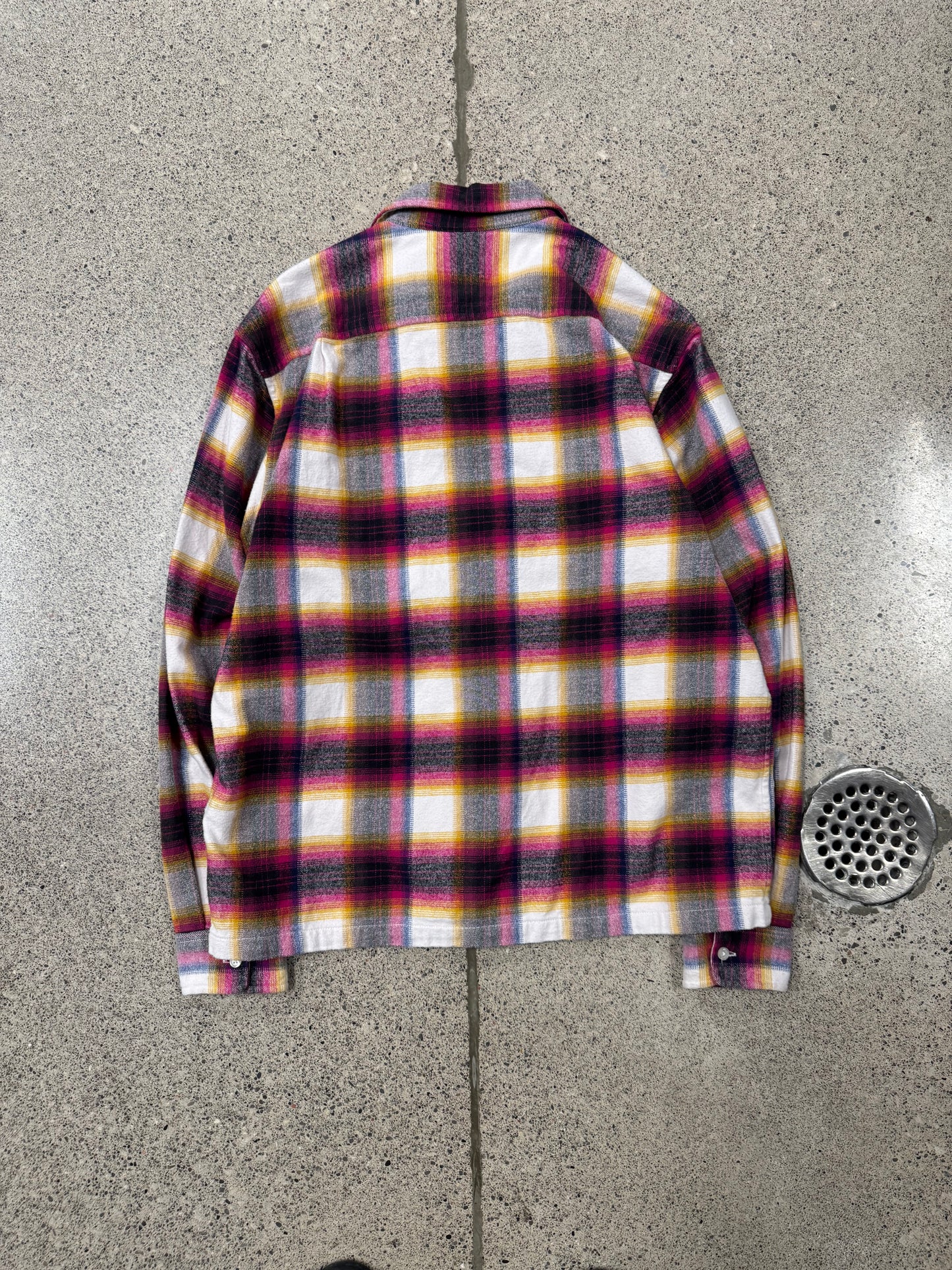 SS2024 Supreme ‘Shadow Plaid’ Zip Up Flannel