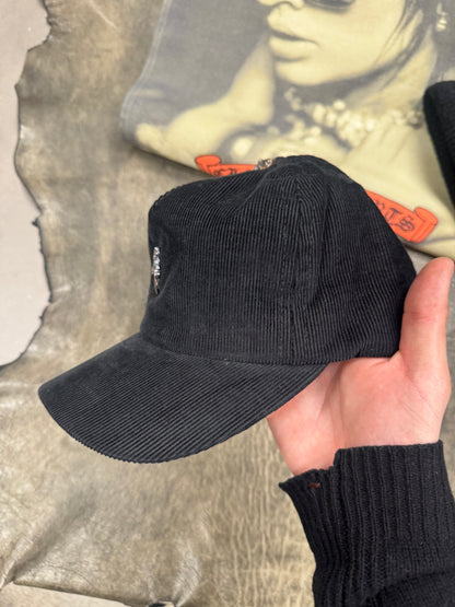 Chrome Hearts ‘Dagger’ Corduroy/Leather Strapback Trucker Hat