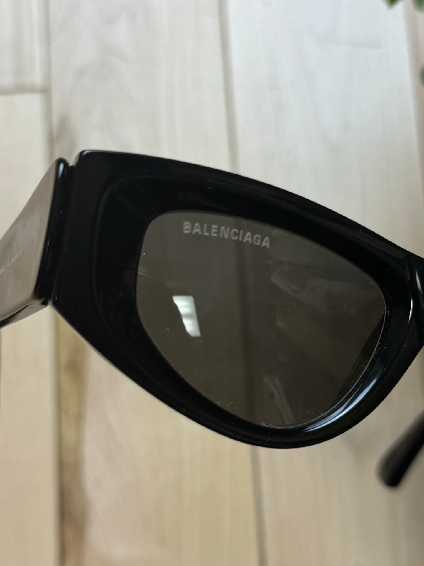 Balenciaga ‘Inside Out’ Cat Eye Black Tinted Sunglasses