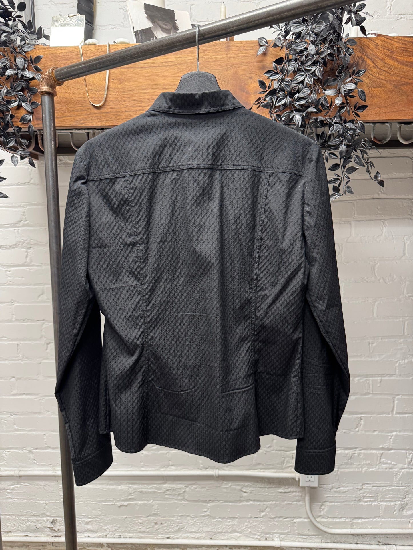 SS2009 Gucci ‘Micro Monogram’ Black Button Up Shirt