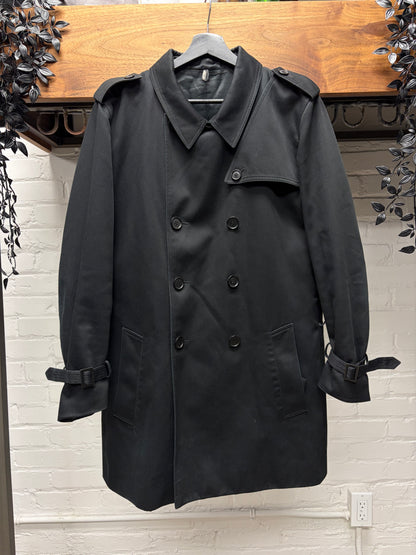 SS2006 Dior Homme by Hedi Slimane ‘The World was a Mess by but His Hair Was Perfect’ Black Runway Trench Coat