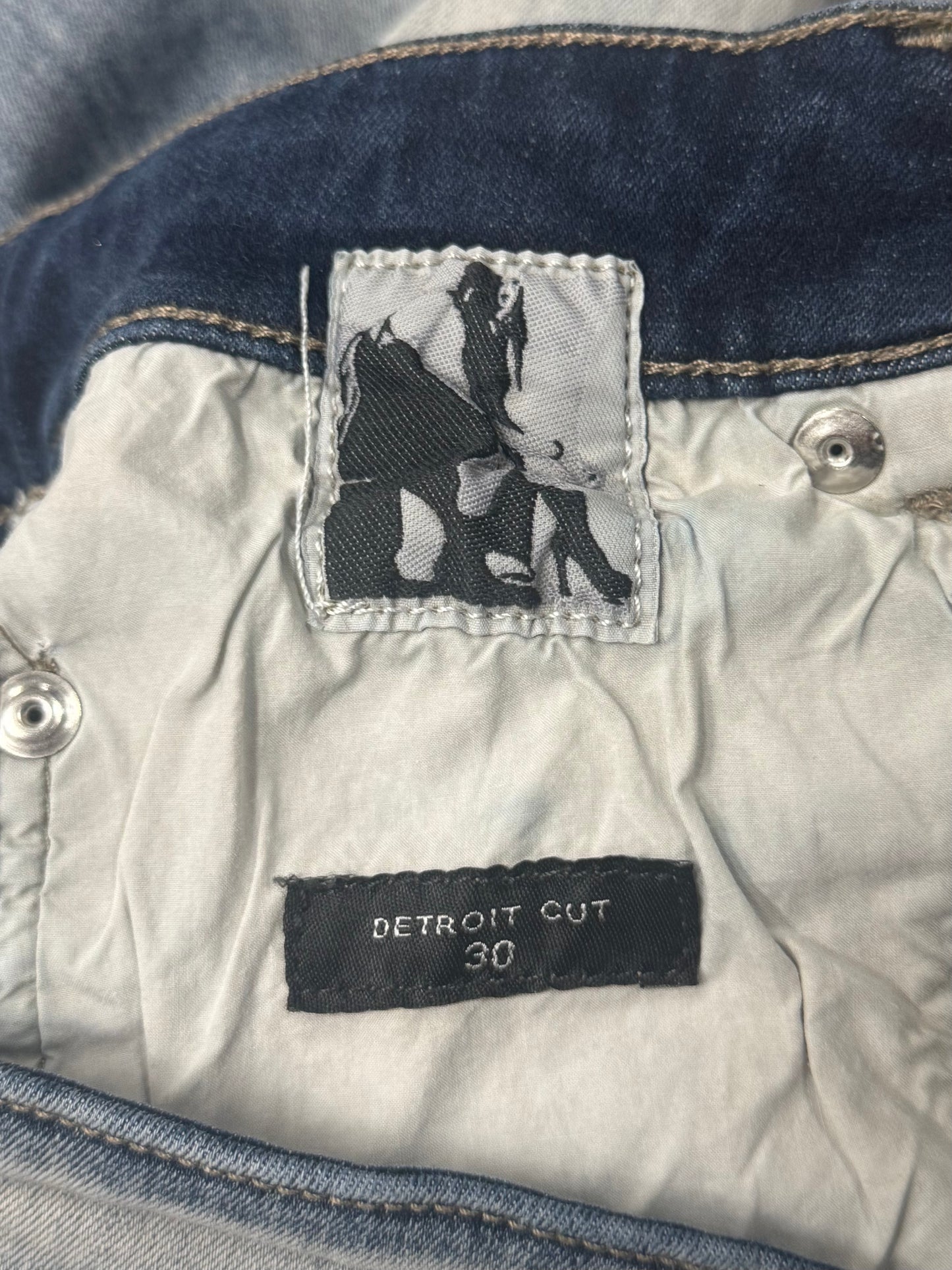 Rick Owens ‘Detroit Cut’ Mineral/Pearl Denim