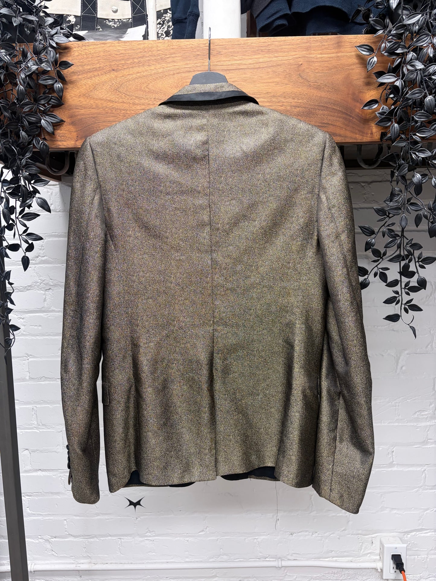 AW2008 Dior Homme ‘Lumiere du Nord’ Iridescent Gold Tuxedo Blazer