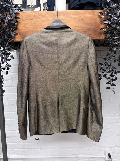 AW2008 Dior Homme ‘Lumiere du Nord’ Iridescent Gold Tuxedo Blazer