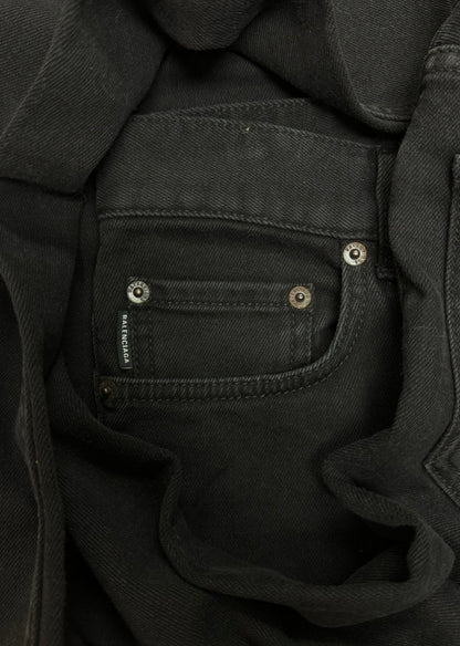 2019 Balenciaga Slim Cut Black Denim