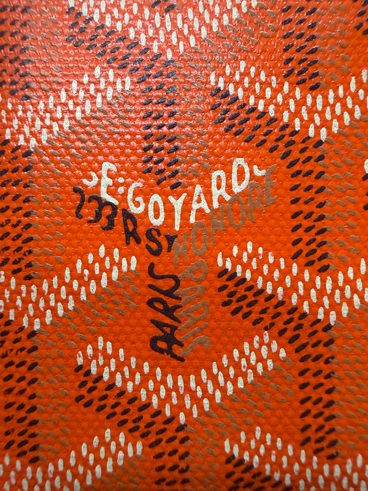 Goyard ‘Goyardine’ Orange Monogram Bifold Wallet
