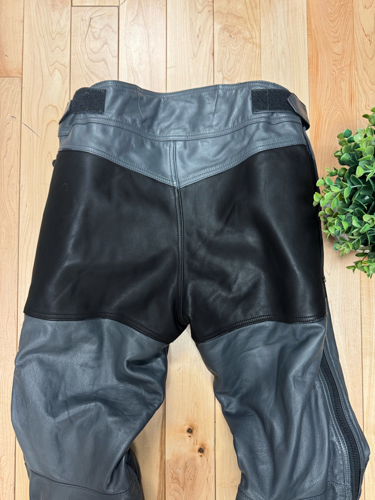 Kadoya ‘K’s Leather’ Panelled Motorcycle Armoured Pants