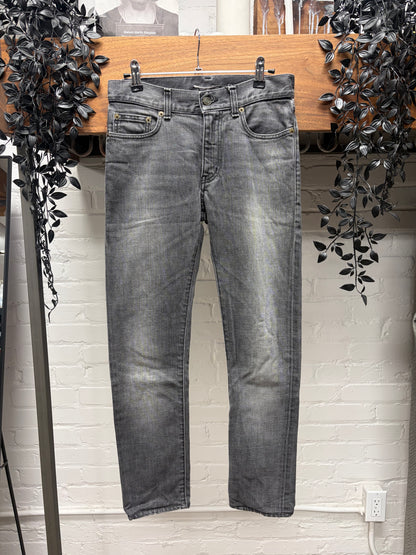 2012 Saint Laurent by Hedi Slimane Grey ‘D02’ Skinny Jeans
