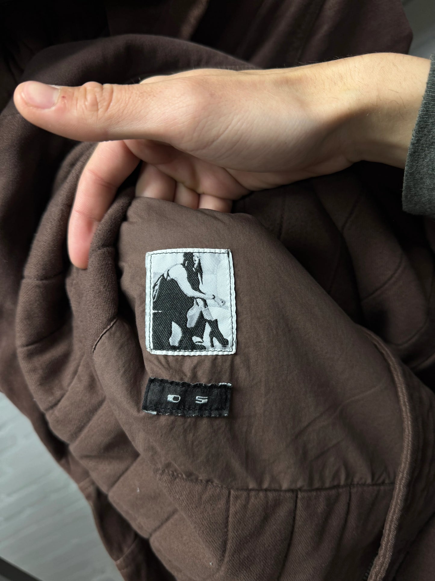 AW2014 Rick Owens ‘Moody’ Moleskin ‘Exploder’ Parka with Backpack