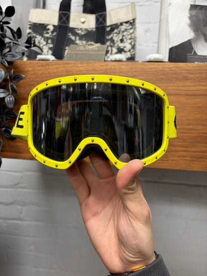 Celine Black/Yellow Studded Ski Goggles