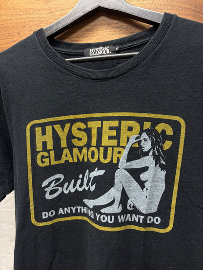 Hysteric Glamour ‘Built Strong’ Black Short Sleeve Graphic T-Shirt