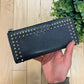 Miu Miu Studded Black Leather Long Wallet