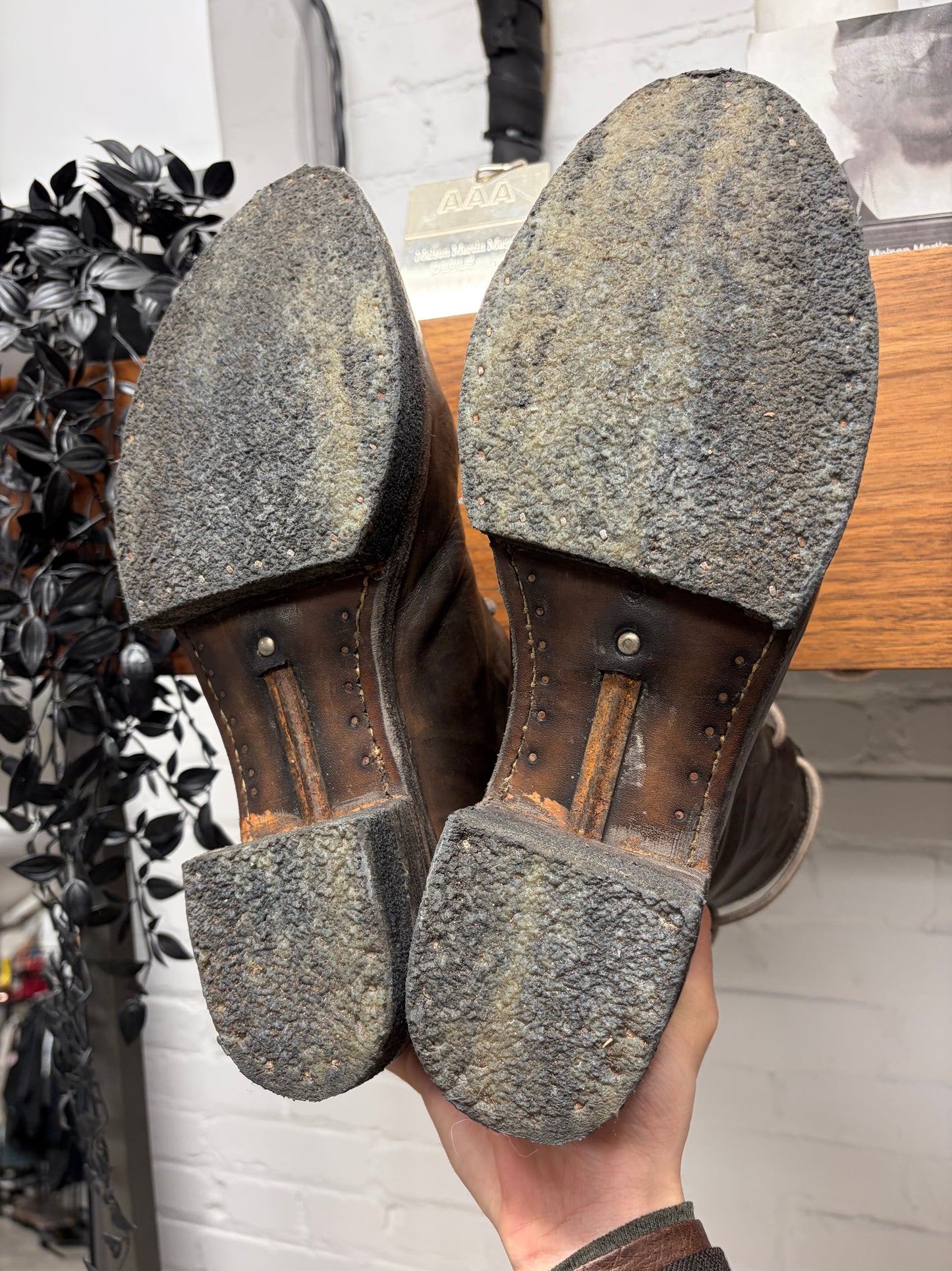 Carol Christian Poell ‘AM/2609 Paper Dart’ Horse Leather Object Dyed Combat Boots