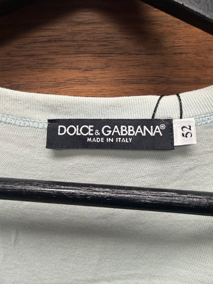 2000s Dolce & Gabbana ‘Pepsi’ Distressed Blue Cotton Tank Top