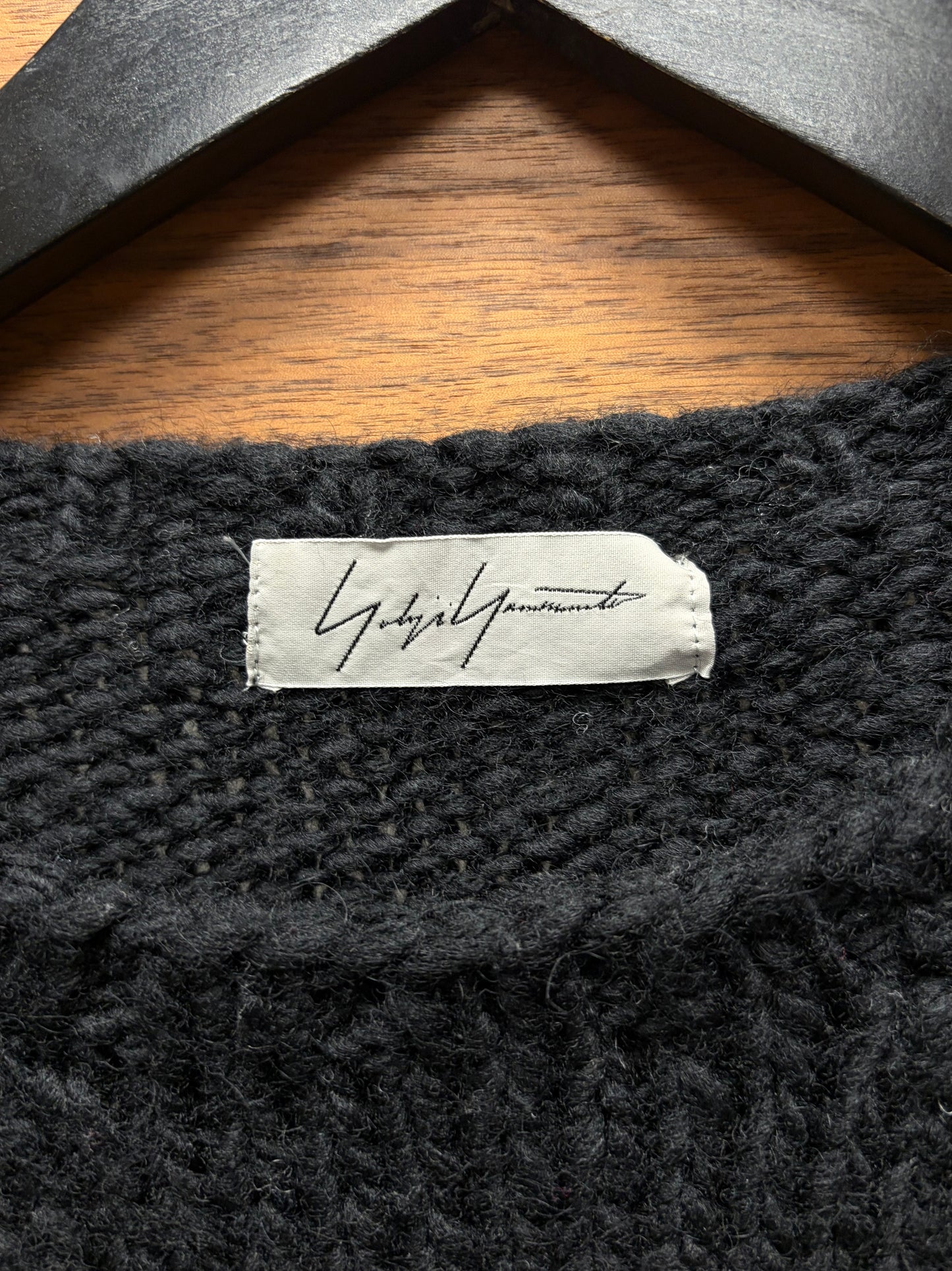 Yohji Yamamoto ‘Dog Knit’ Black Wool Sweater