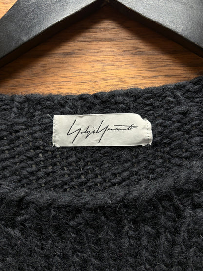 Yohji Yamamoto ‘Dog Knit’ Black Wool Sweater