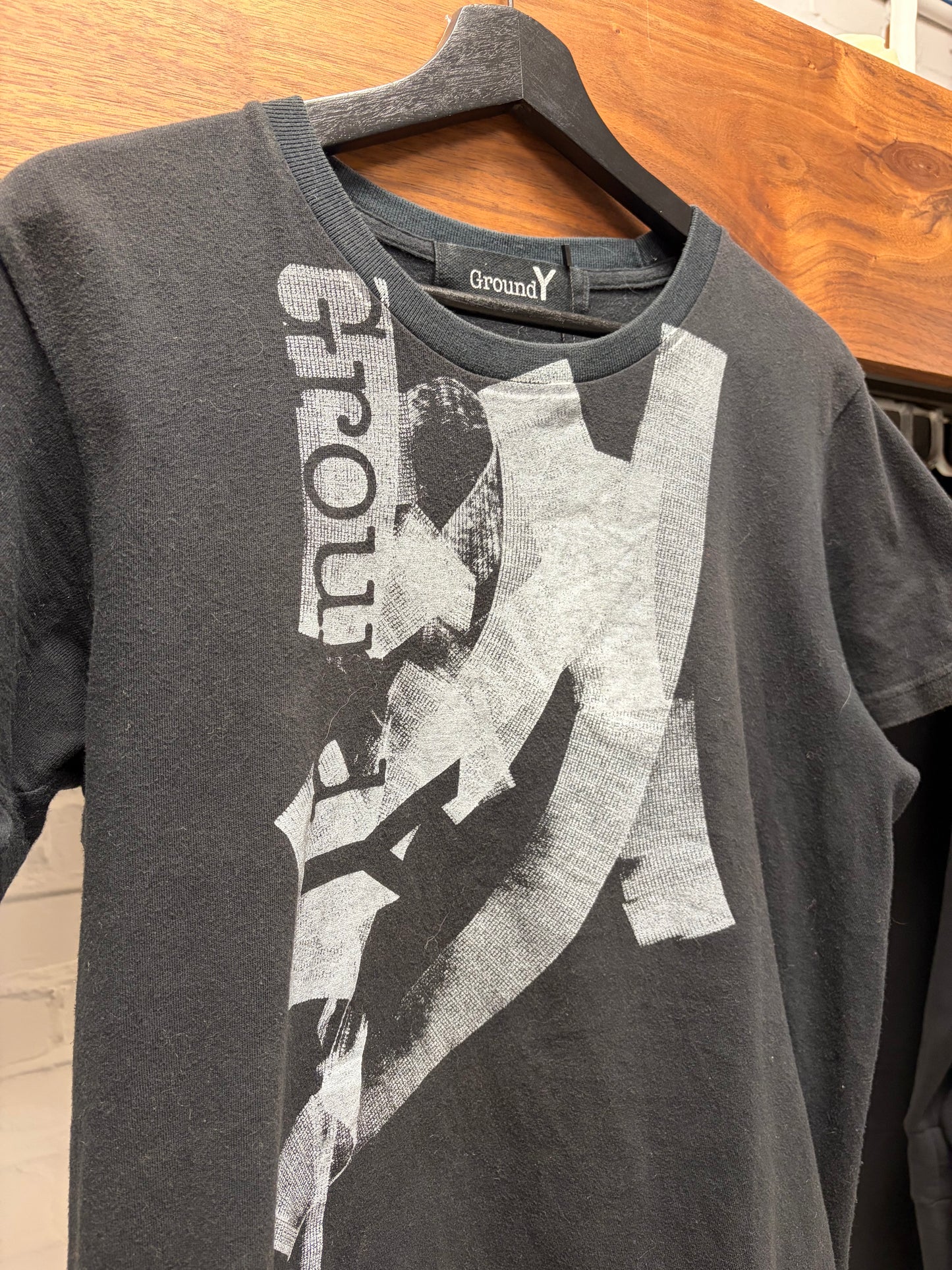 Yohji Yamamoto ‘Ground Y’ Black Graphic T-Shirt