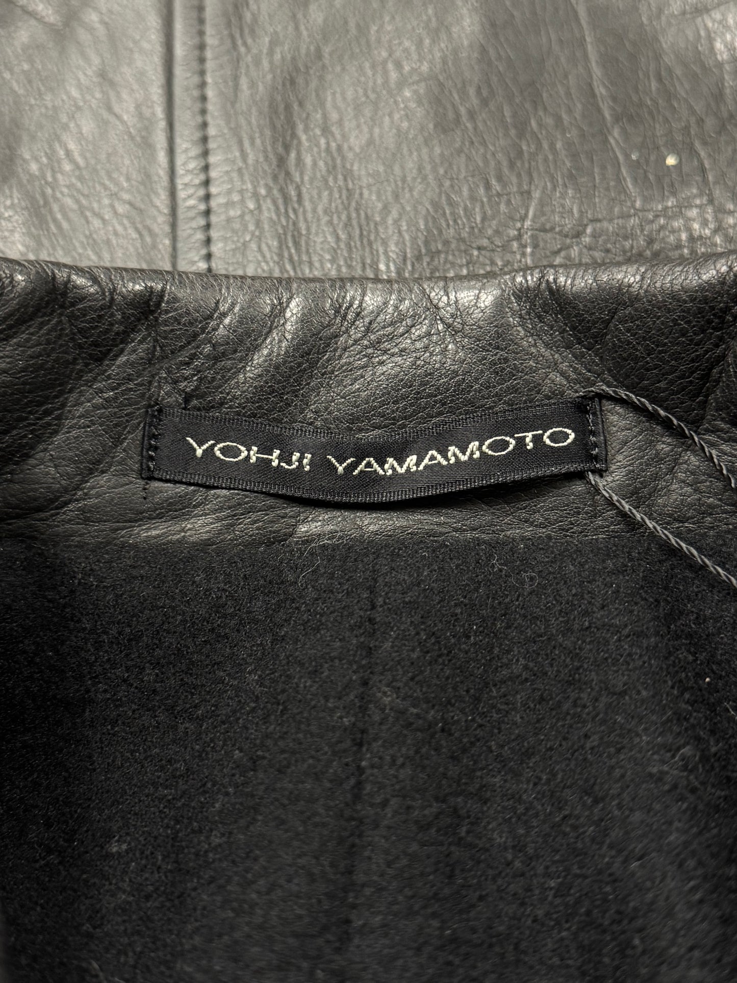 Vintage Yohji Yamamoto Y’s ‘Horse Hide’ Belted Leather Jacket
