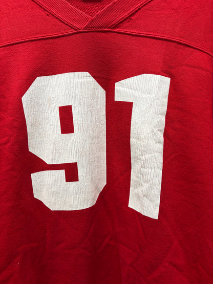 SS2006 Number (N)ine Welcome To the Shadows’ Red ‘Axl Rose’ Jersey Sweatshirt