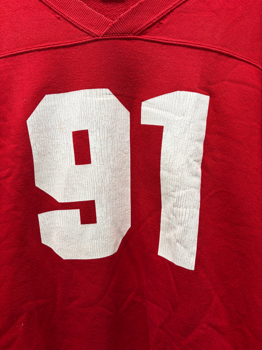 SS2006 Number (N)ine Welcome To the Shadows’ Red ‘Axl Rose’ Jersey Sweatshirt