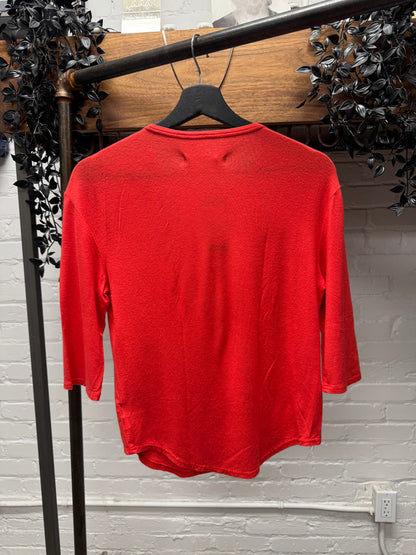 AW2001 Raf Simons ‘Riot Riot Riot’ Antwerp 3/4 Baseball Sleeve Shirt