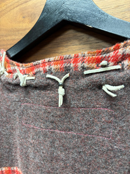 AW2003 Junya Watanabe Striped Wool Knit Sweater with Laced Feather Charms