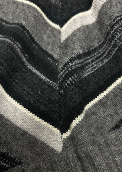 Helmut Lang Striped Wool Knit Sweater