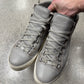 Balenciaga ‘Arena’ Grey/Cream Leather High Top Sneakers