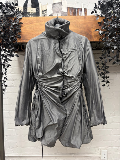 Issey Miyake ‘Woven Corset’ Metallic Silver Bondage Jacket