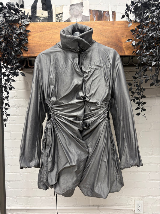 Issey Miyake ‘Woven Corset’ Metallic Silver Bondage Jacket