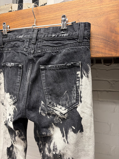 2015 Saint Laurent ‘D02’ Bleach Distressed Skinny Jeans