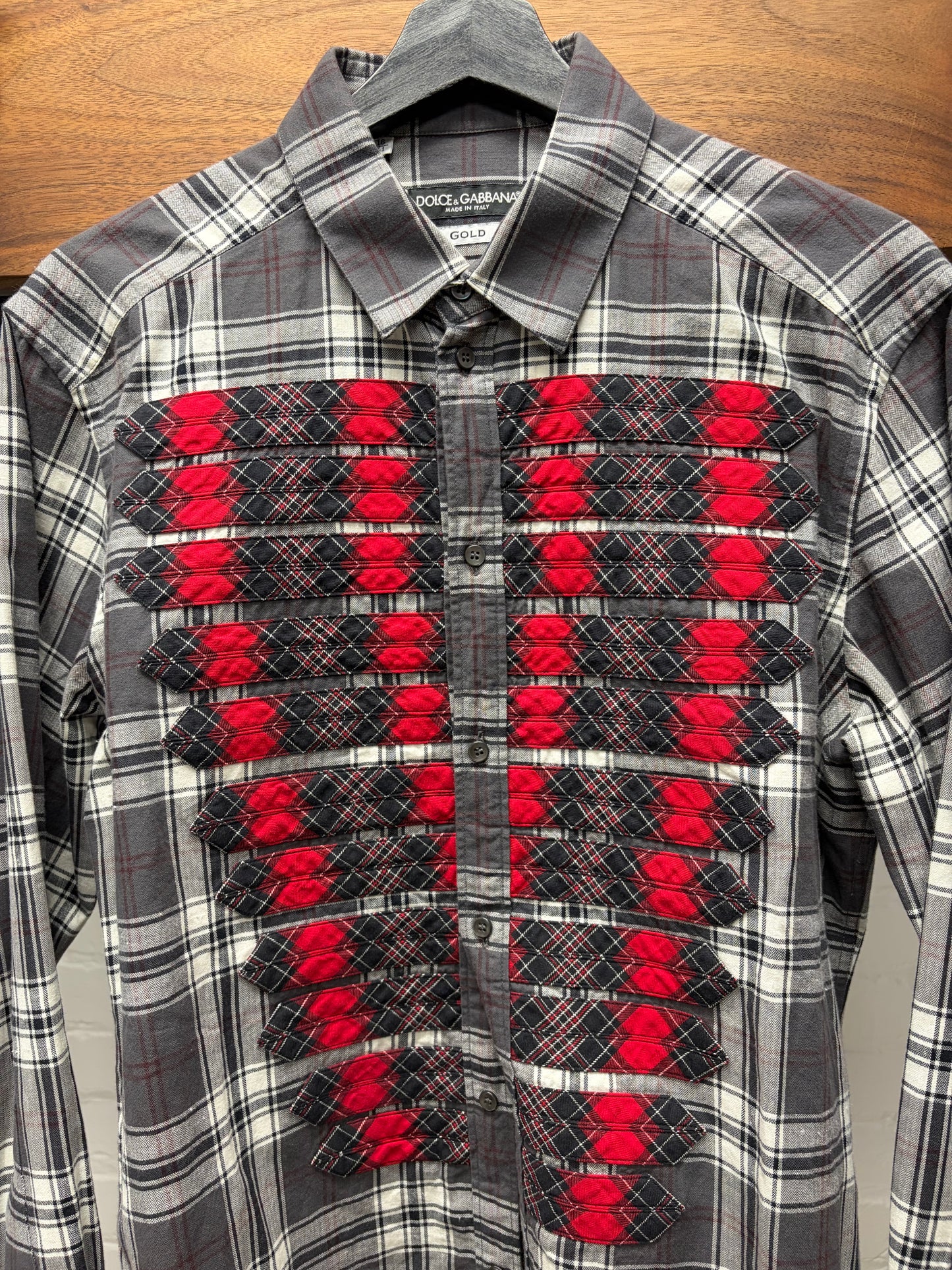 Dolce & Gabbana’ Napoleon Plaid Button Down Shirt