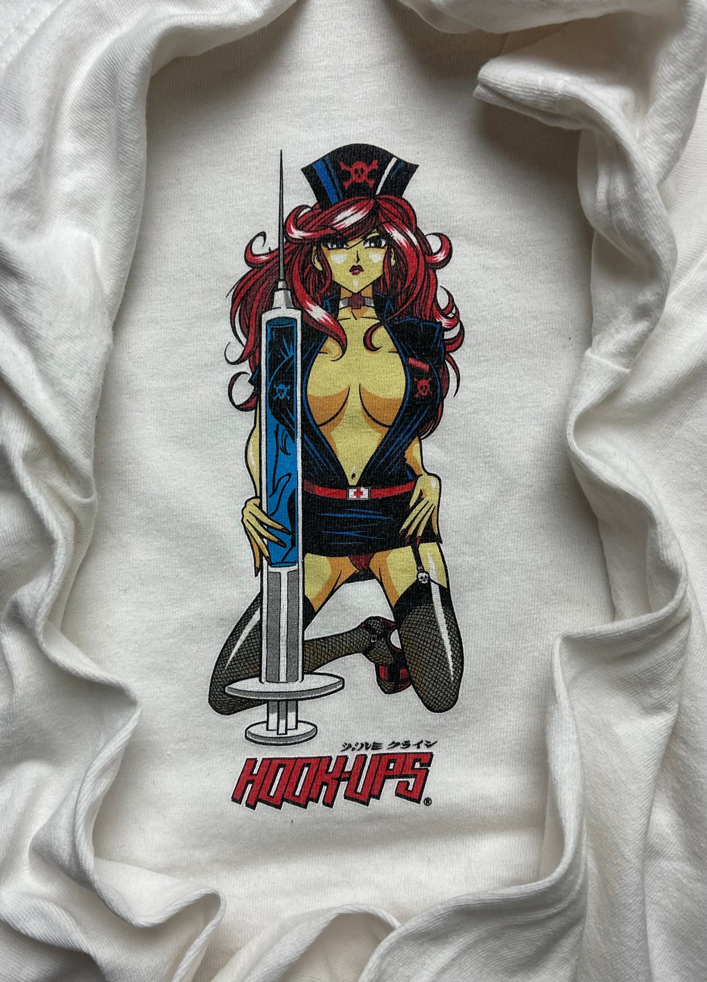 2000s Hookups Skateboards ‘Needle Nurse’ Graphic T-Shirt