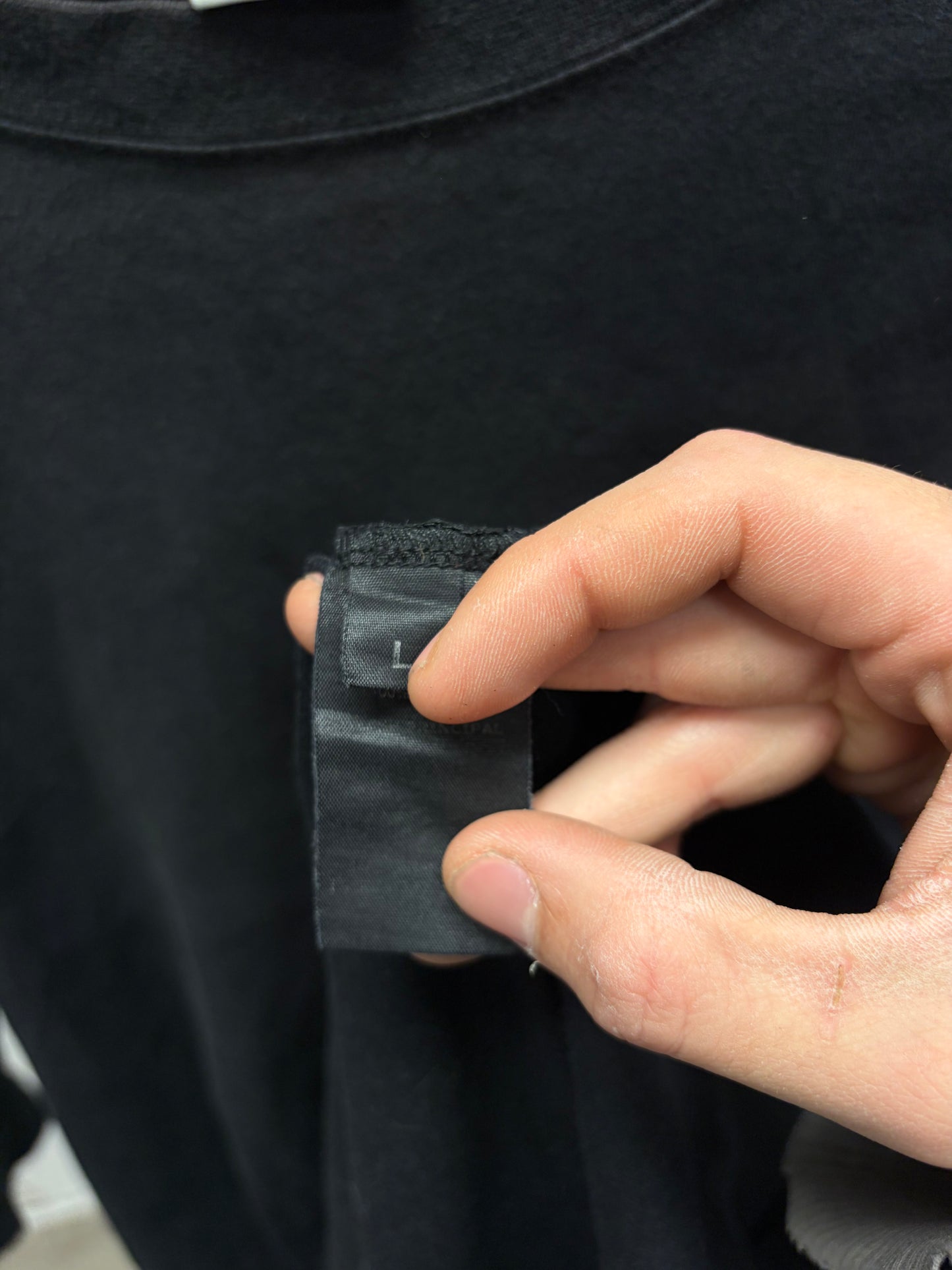 SS2019 Vetements ‘Staff’ Black Small Logo T-Shirt