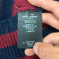 AW2015 Saint Laurent by Hedi Slimane Red/Navy Striped Knit Sweater