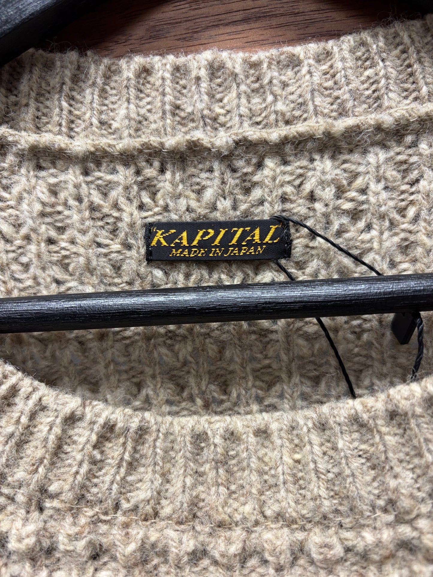 Kapital Heavgweight Cream ‘Fisherman’s’ Knit Sweater