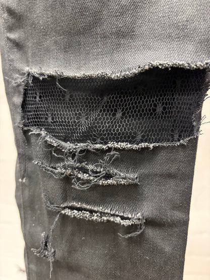 2015 Saint Laurent ‘D05’ Denim with Mesh Layered Distressing