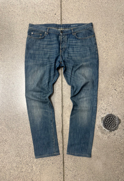 2014 Saint Laurent by Hedi Slimane ‘D02’ Blue Wash Skinny Jeans