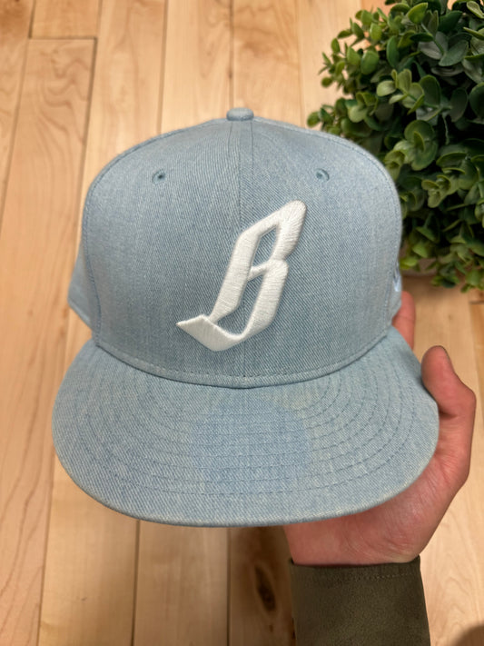 2000s Billionaire Boys Club x New Era Denim Fitted Hat