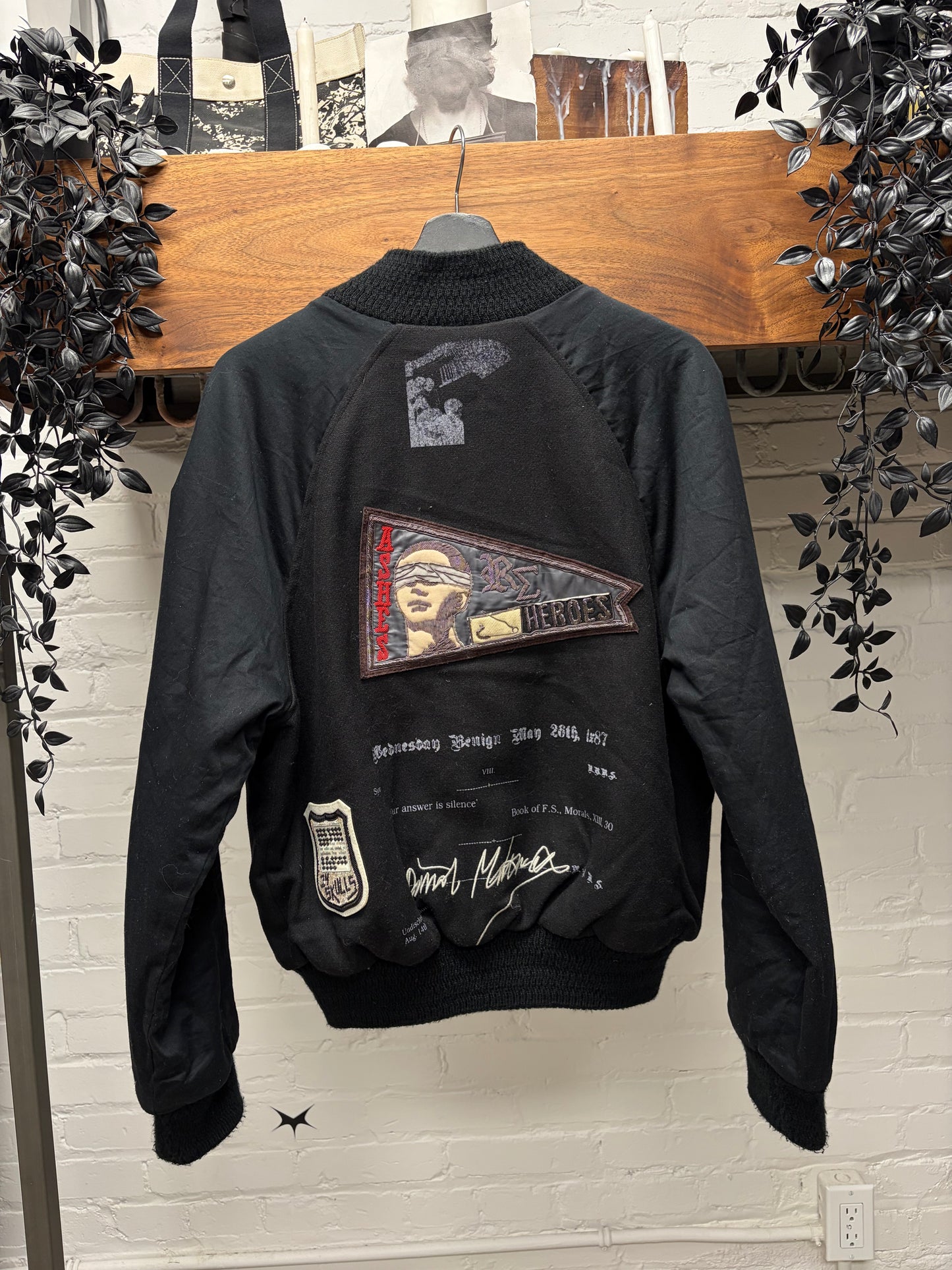 AW2006 RAF by Raf Simons Patchwork Bomber Jacket